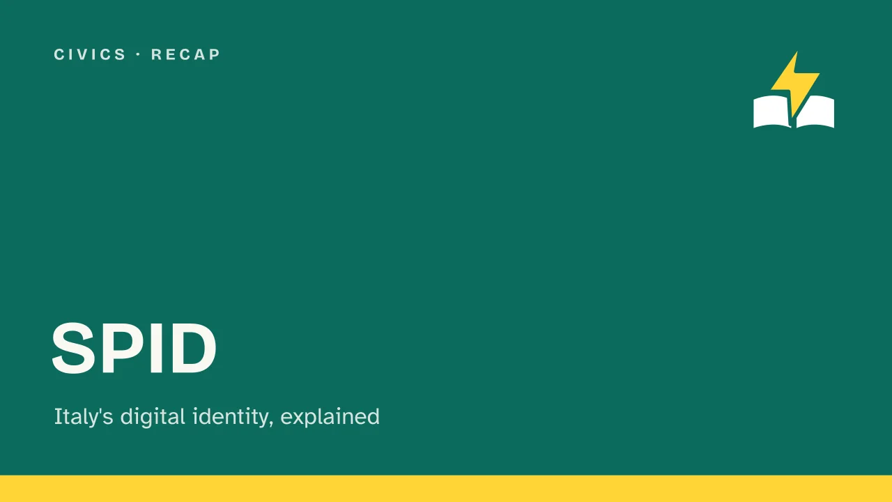 Slide 1 of the presentation on SPID: SPID